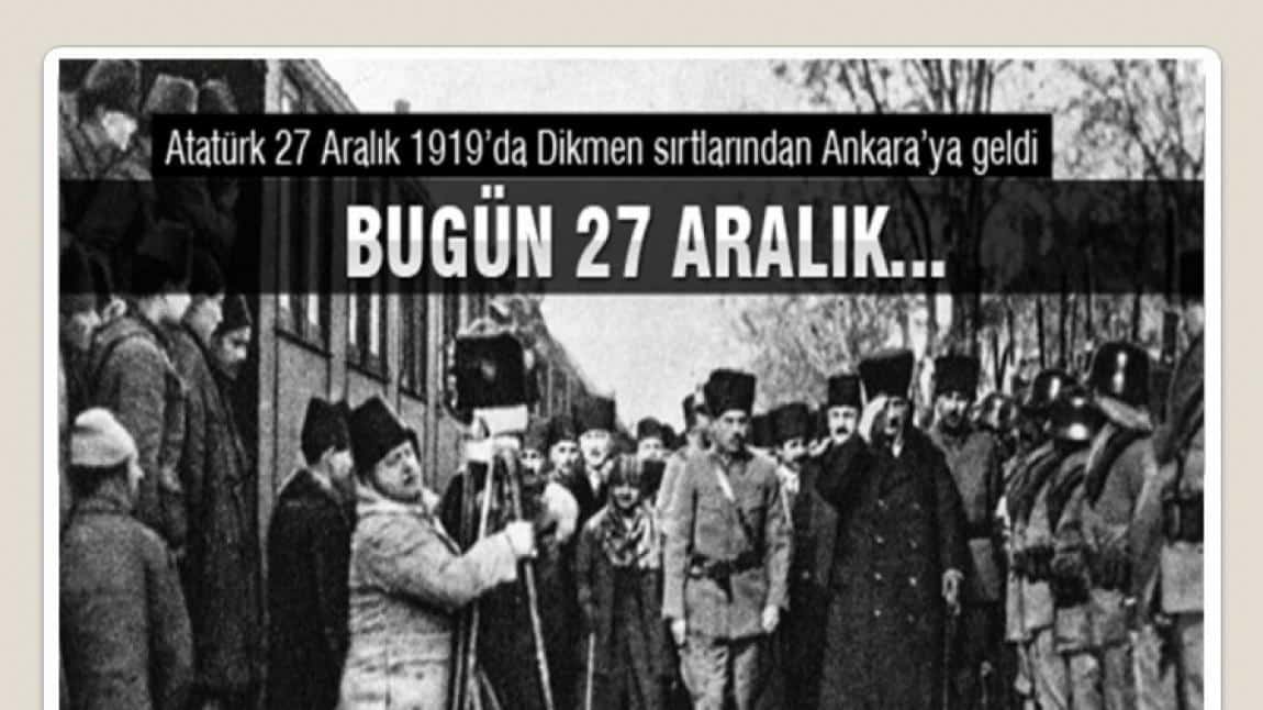 Büyük Önder Gazi Mustafa Kemal Atatürk'ün Ankara'ya gelişinin 103. Yıldönümünü kutladık